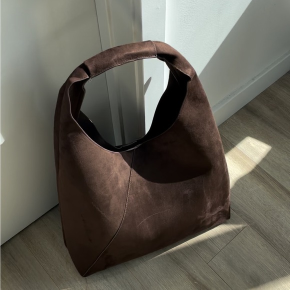 Banana Republic Handbags - NWT Banana Republic Suede Brown Bag